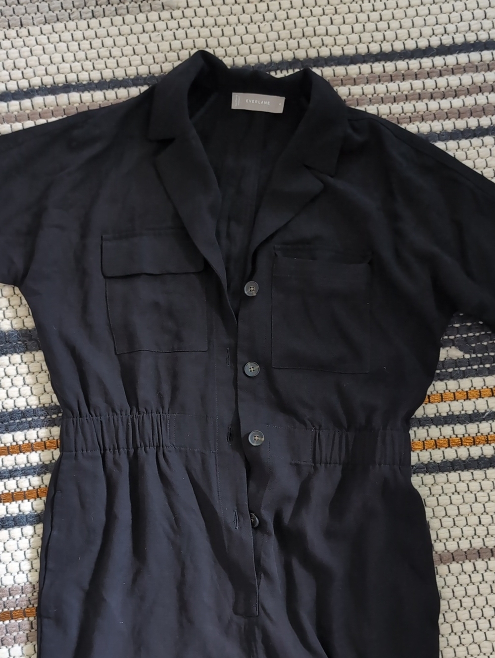 Everlane black Utility drape jumpsuit - Picture 3 of 5